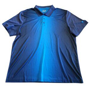 Fila Polo Shirt Ombre Navy Blue Sports Casual Mens XXL EUC